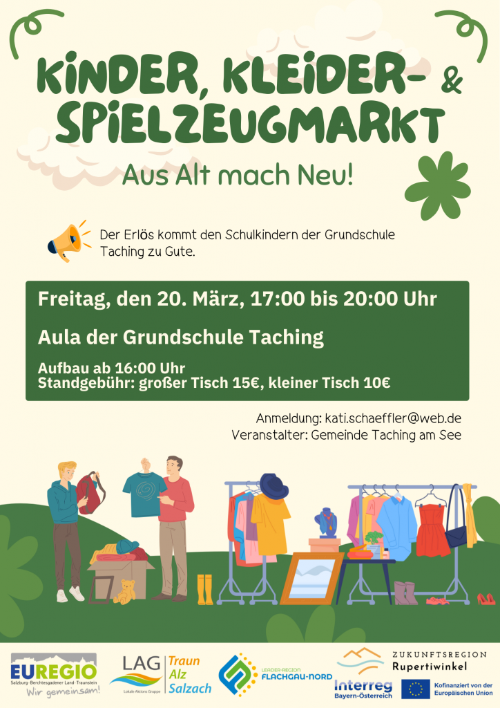 Plakat Flohmarkt Grundschule Taching